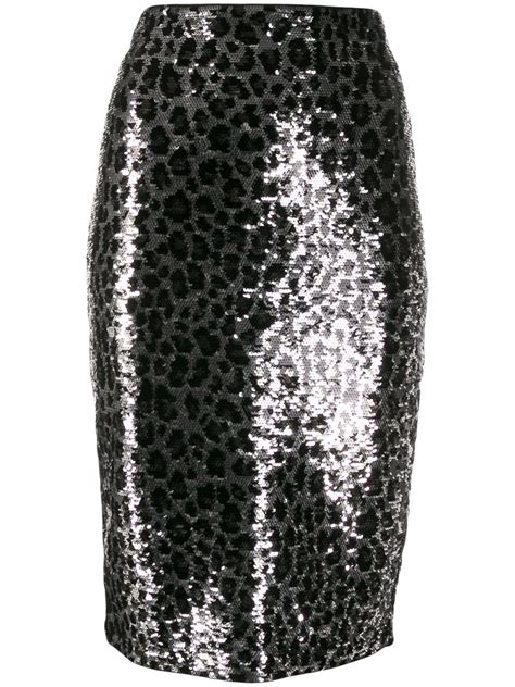 michael kors long black sequin skirt|Women's Michael Kors Collection Skirts .